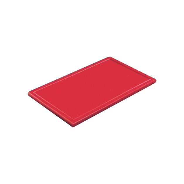 Schneidbrett, rot mit Rille L = 500 mm, HACCP geeignet, spülmaschinenfest