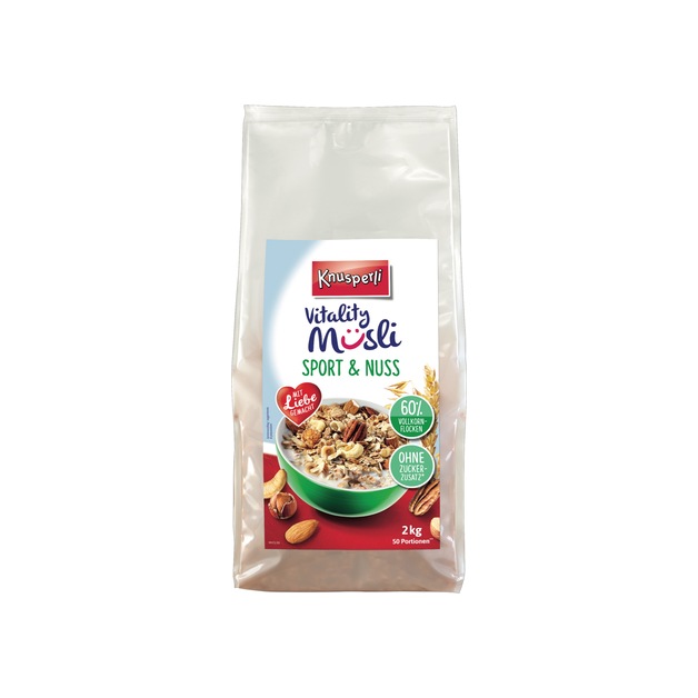 Vitality Müsli Sportler Nuss 2 kg