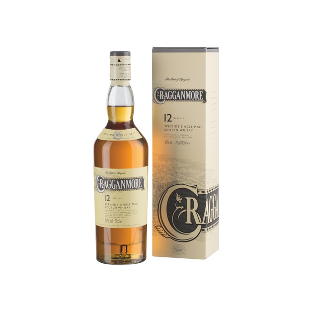 Cragganmore 12 y single Malt Whisky aus Schottland, Speyside 0,7 l