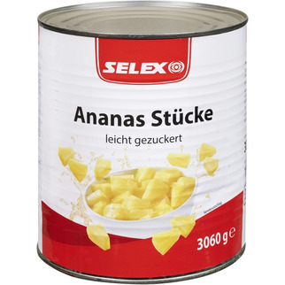 Selex Ananas Stücke leicht gezuckert 3100ml