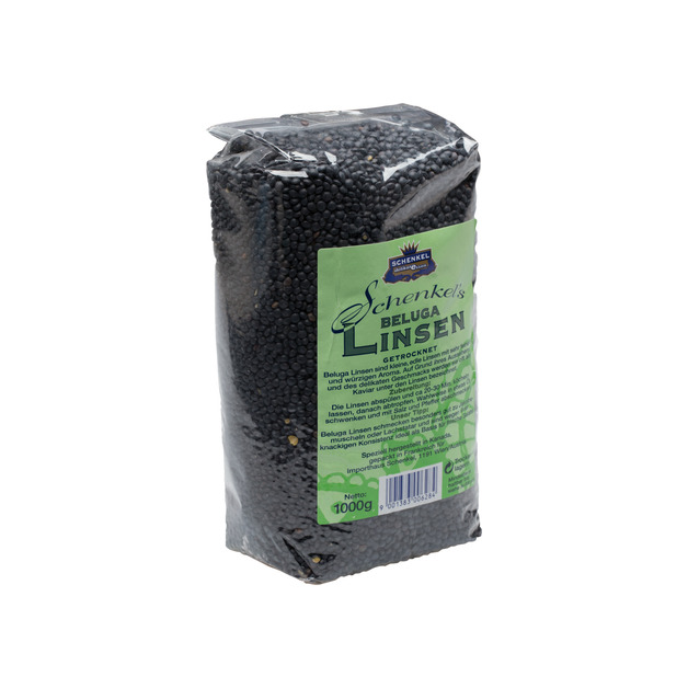 Schenkel Belugalinsen schwarz getrocknet 1 kg