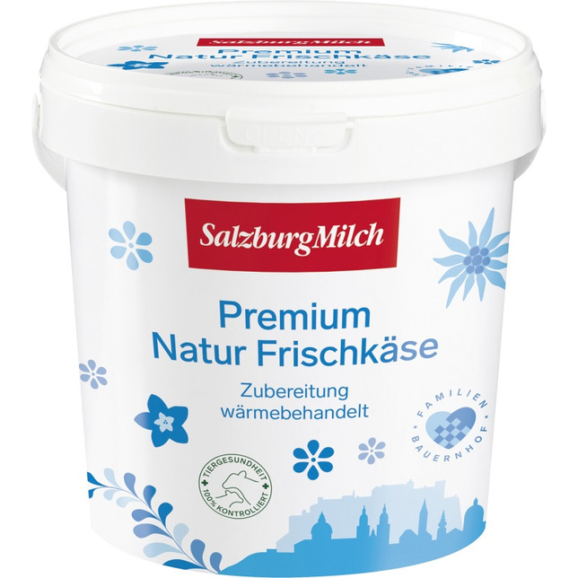 SalzburgMilch Premium Frischkäse Natur 1kg