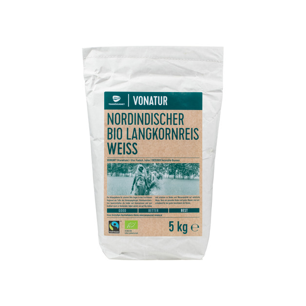 Vonatur Bio Langkornreis weiss 5 kg