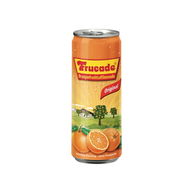 Frucade Orange in der Sleek Can 0,33 l