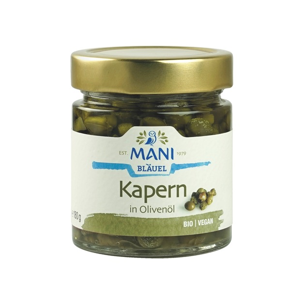 Mani Bio Kapern grün in Bio Olivenöl 180 g