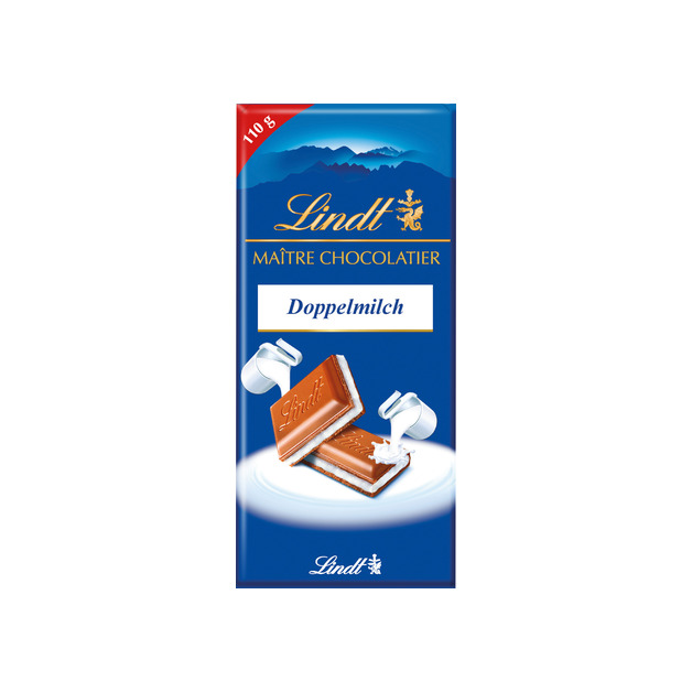 LINDT Maitre Chocolatier Doppelmilch 110 g