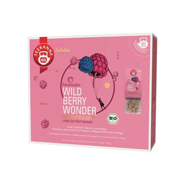 Teekanne Bio Luxury Bag Wild Berry 20er