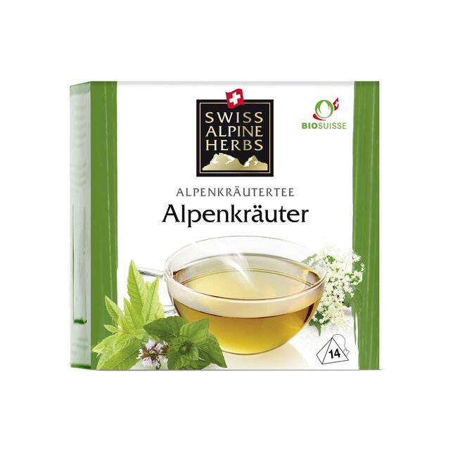 Tee Alpenkräuter Bio Faden SAHerbs 14x1g
