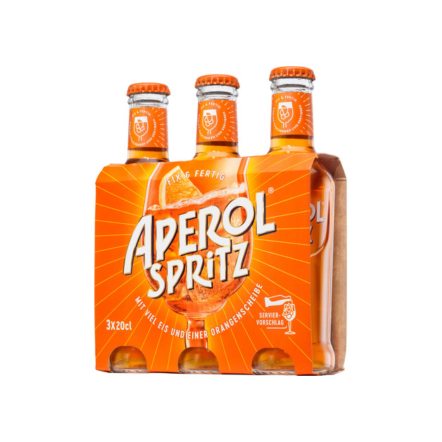 Aperol Spritz aus Italien 3 x 0,2 l