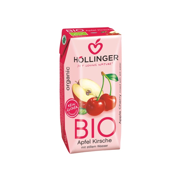 Höllinger Bio Apfel Kirsch gespritzt still aus Österreich 0,2 l