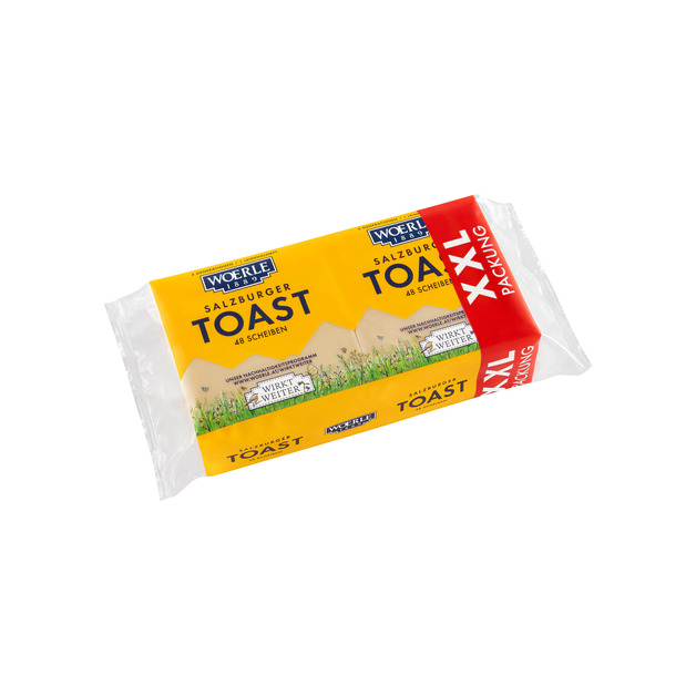 Woerle Salzburger Toast Scheiben Gastro Packung mit 48 Scheiben 800 g