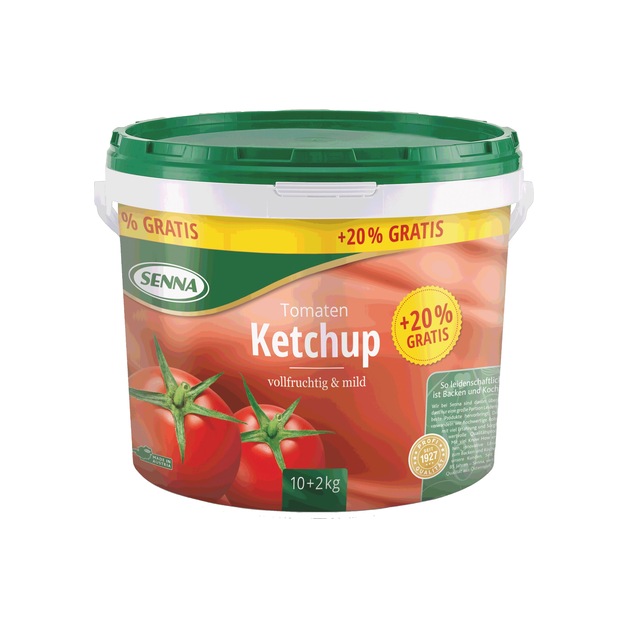 Senna Ketchup mild +20% gratis 10 kg