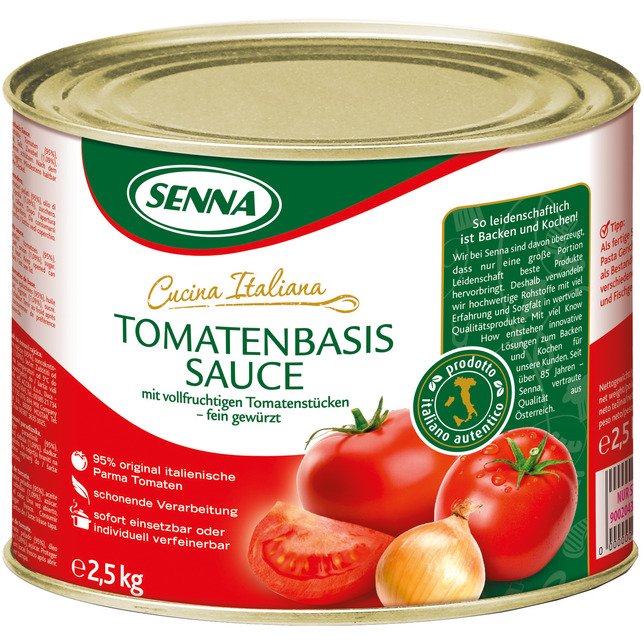Senna Cucina Italiana Tomatenbasis-Sauce 2,5kg