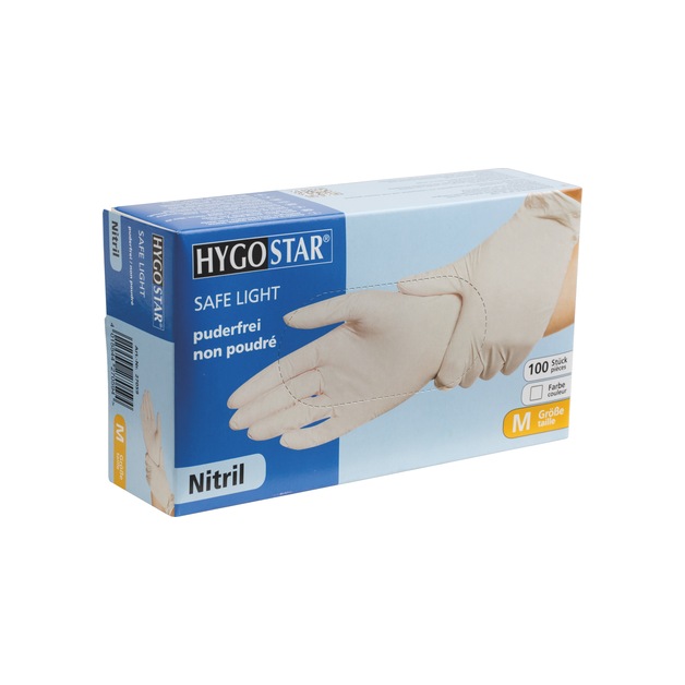 Hygostar Handschuhe Gr. M, Nitril, ungepudert 100 Stk.