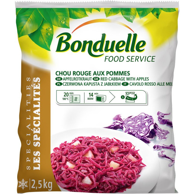 Bonduelle Apfelrotkraut portioniert 2,5kg