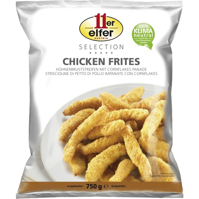 11er Chicken Frites 750g mit Cornflakes Panade