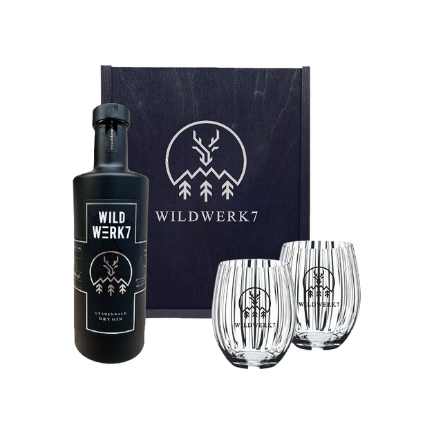 Wildwerk 7 Dry Gin Holz Geschenkbox 0,5l 44%