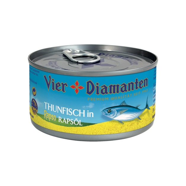 4-Diamanten Thunfisch in Rapsöl 195 g