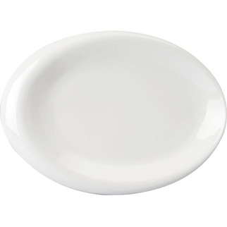 Platte oval 30,3x22,3 cm weiß Fantastic