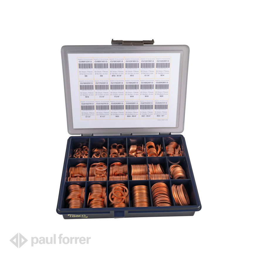 Sortiment Kupfer Dichtringe CU 1140-teilig kaufen | Kellner und Kunz Onlineshop
