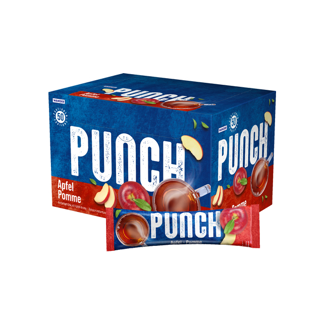 Punch Apfel Pulver Sticks Wander 50x22g