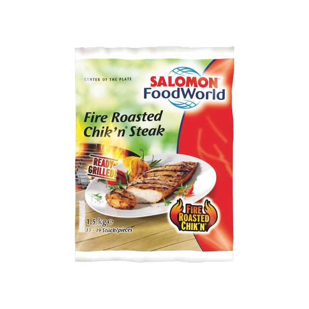 Salomon Fire Roast Chik'n Steak gegart, tiefgekühlt 1,5 kg