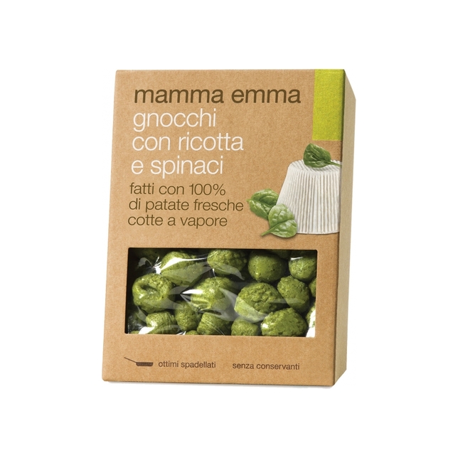 Gnocchi di patate ricotta e spinaci Mamma Emma 400gr