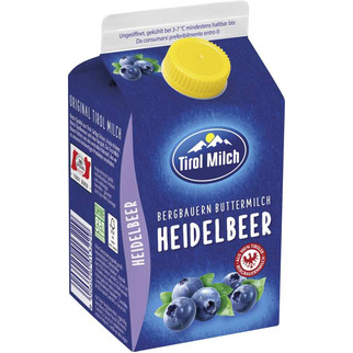 Tirol Milch Buttermilch Heidbeer 0,9% Fett 500g