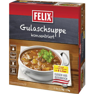 Felix Gulaschsuppe Feintopf 2x1,5kg