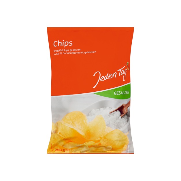 Jeden Tag Chips Gesalzen 250 g