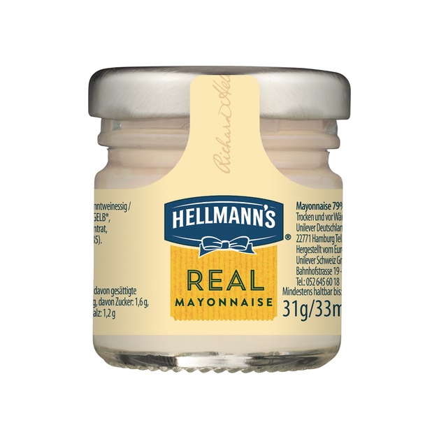 Hellmann's Mayonnaise Glas 80 x 33 ml