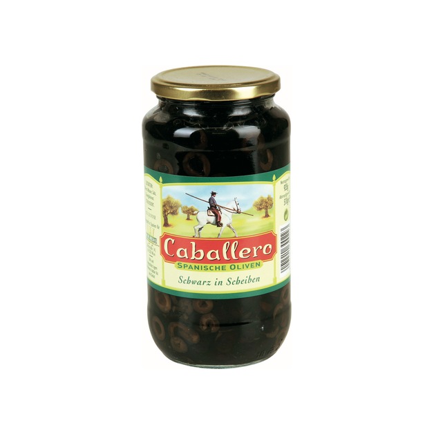 Caballero Oliven schwarz in Scheiben 900 g