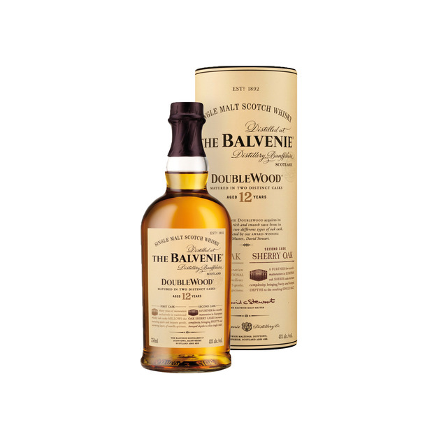Balvenie 12 y Double Wood Single Malt Whisky aus Schottland 0,7 l