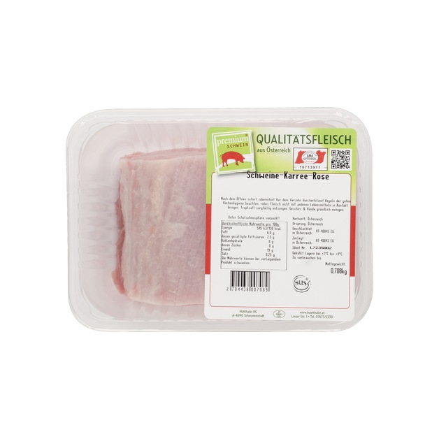 premium - Schwein Karreerose frisch aus Österreich ca. 600 g