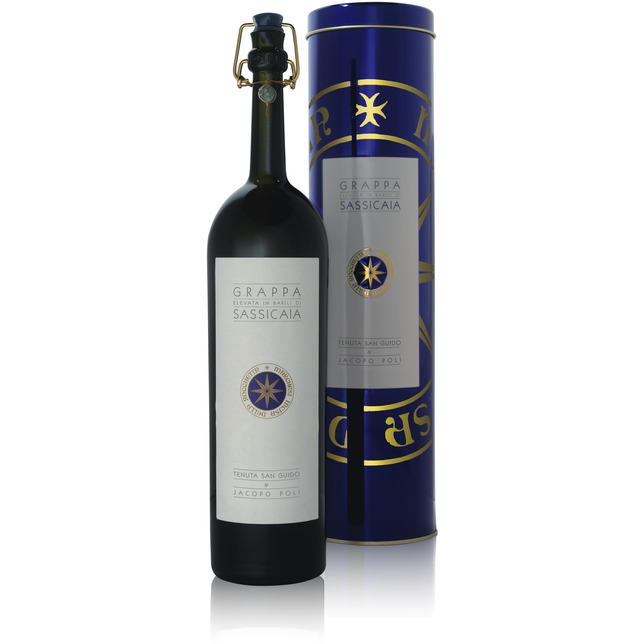 Poli Grappa Barili di Sassicaia 40% 0,5l