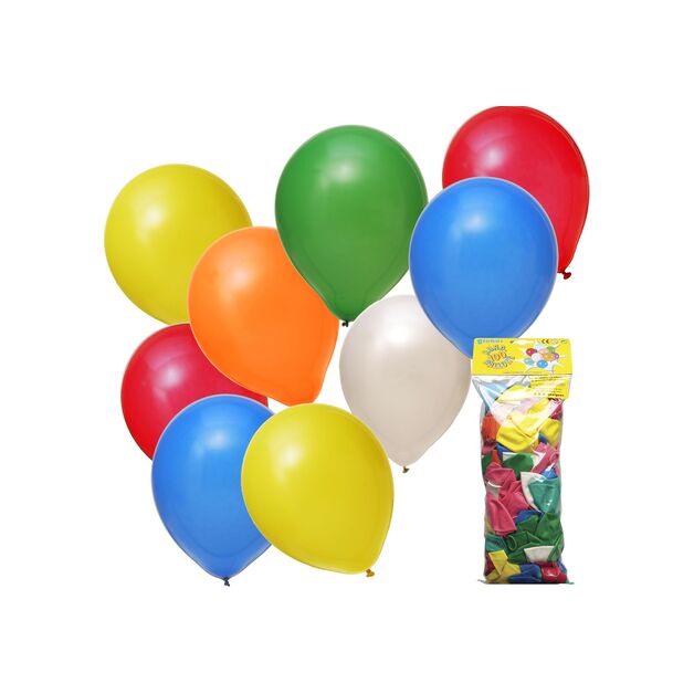 Luftballons assort. Farben Ø31cm 100Stk