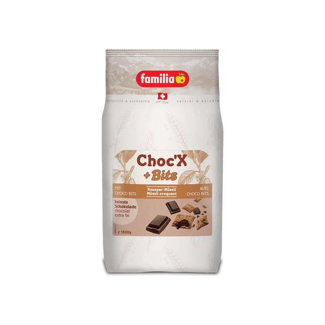 Crunchy Müesli Chocx +Bits Familia 1,8kg