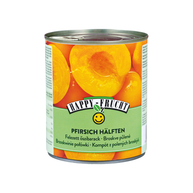 Happy Frucht Pfirsichhälften 850 ml