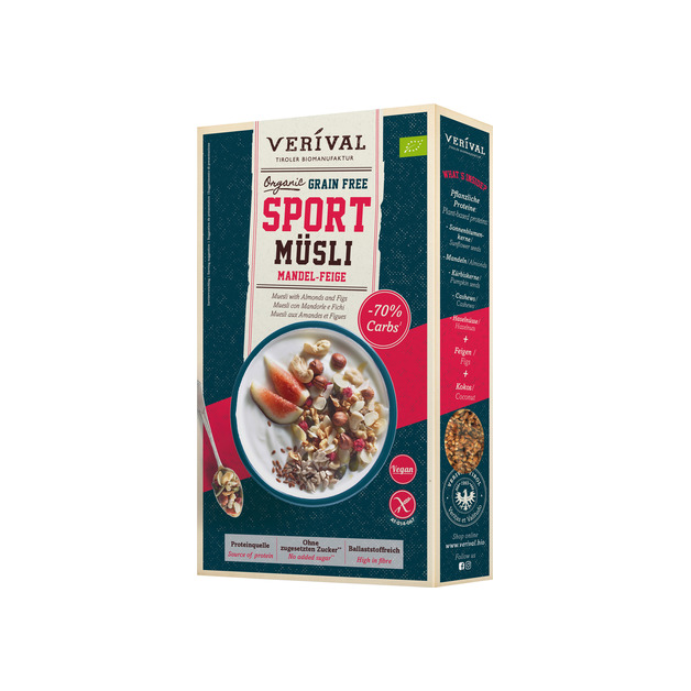 Verival Bio Sport Müsli Man. Feige 300 g