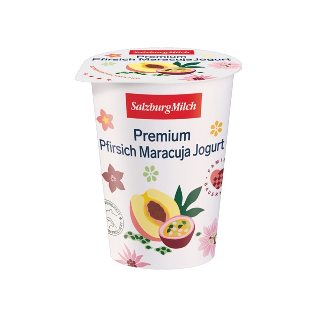 SalzburgMilch Premium Fruchtjoghurt Pfirsich Maracuja 180 g
