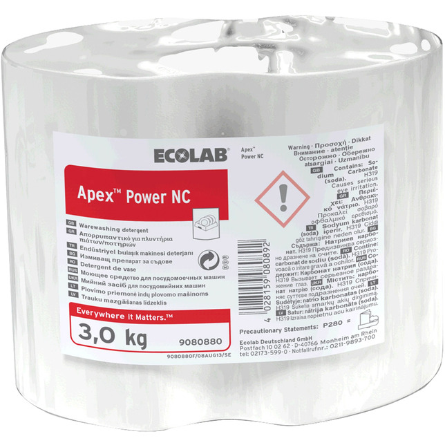 Ecolab Apex/Smartpower Power NC 3kg  Maschinenspülmittel