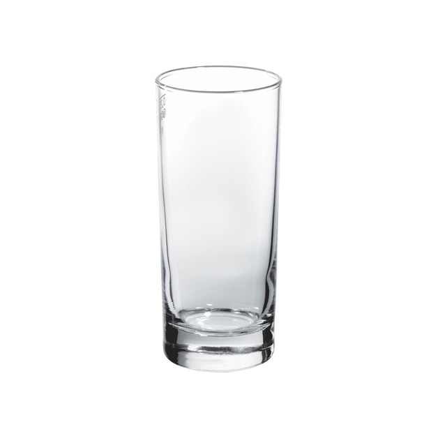 Bormioli Longdrinkglas Cortina H = 143 mm, DM = 62 mm, Inhalt = 280 ml, mit 1/4 l Füllmarke