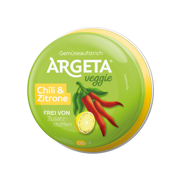 Argeta Veggie Aufstrich, Chili Zitrone 95 g