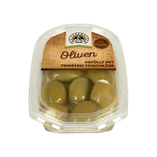 Die Käsemacher Oliven gefüllt mit Frischkäse 140 g