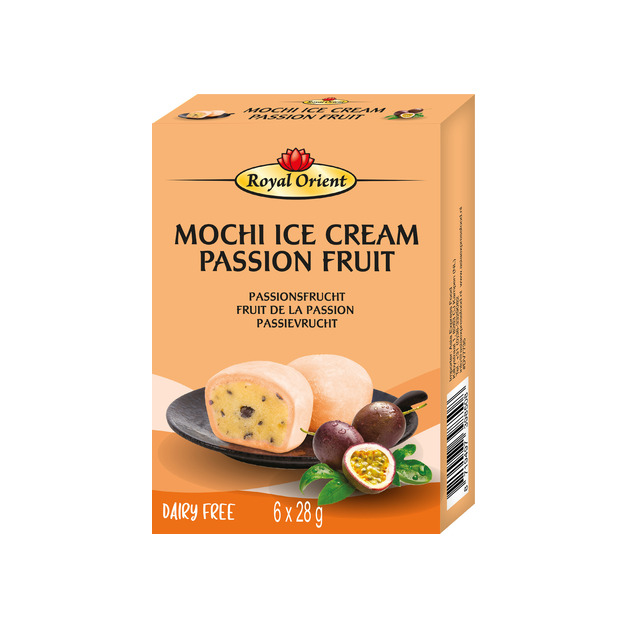 Royal Orient Mochi Ice Cream Passion Fruit tiefgekühlt 12 x 6 x 28 g