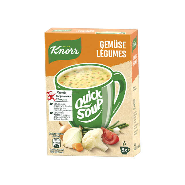 Quick Soup Gemüsecreme Knorr 12x3 Port