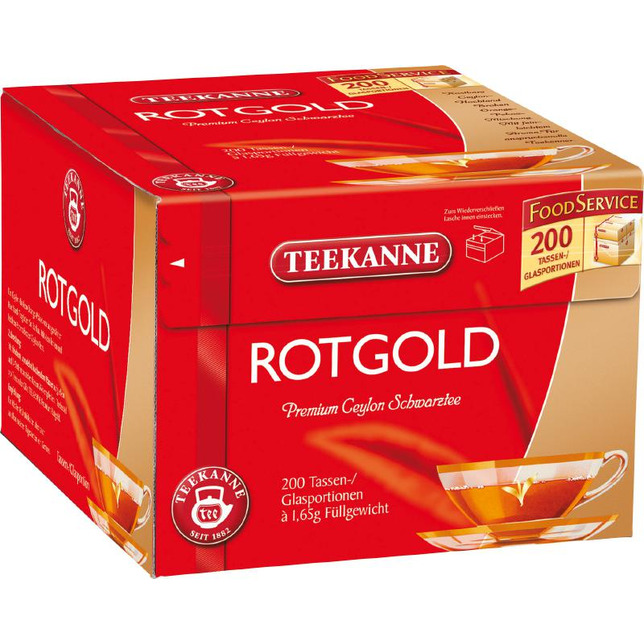 Teekanne Rotgold 200er