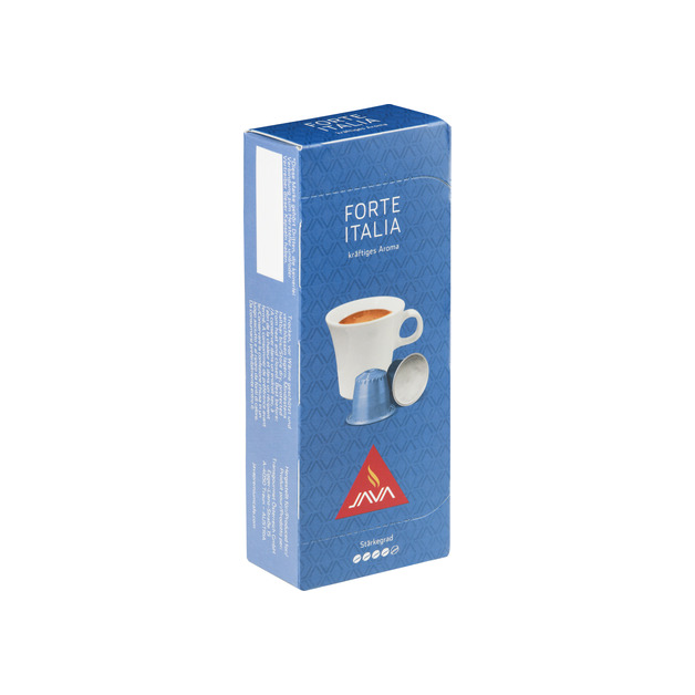Java Kaffeekapseln Forte Italia 100 % Arabica Kompatibel mit dem Nespresso System. 10 Stück