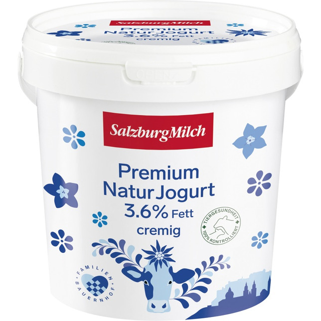 SalzburgMilch Premium Naturjogurt 3,6% 1kg