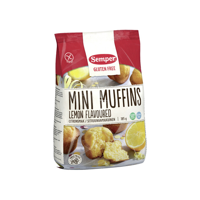 Muffins Mini mit Zitrone glutenfrei Semper 185g